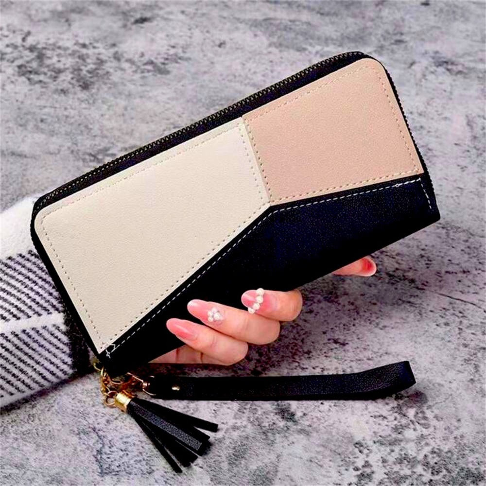 🥳 COLOR BLOCK WALLET FULL ZIP AROUND